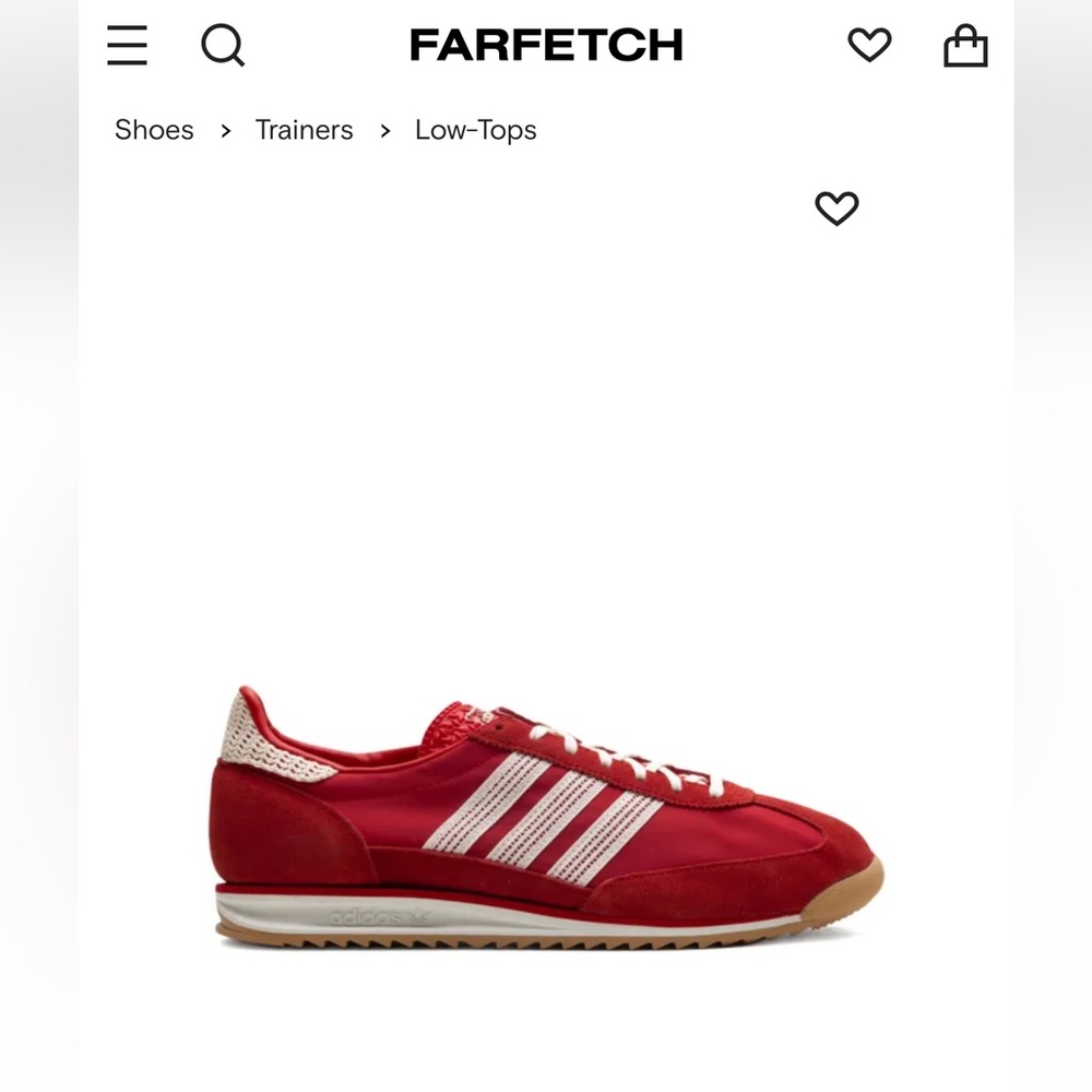 Adidas SL 72 OG 
Color: Better Scarlet 
Women’s Size 7.5
Excellent condition!